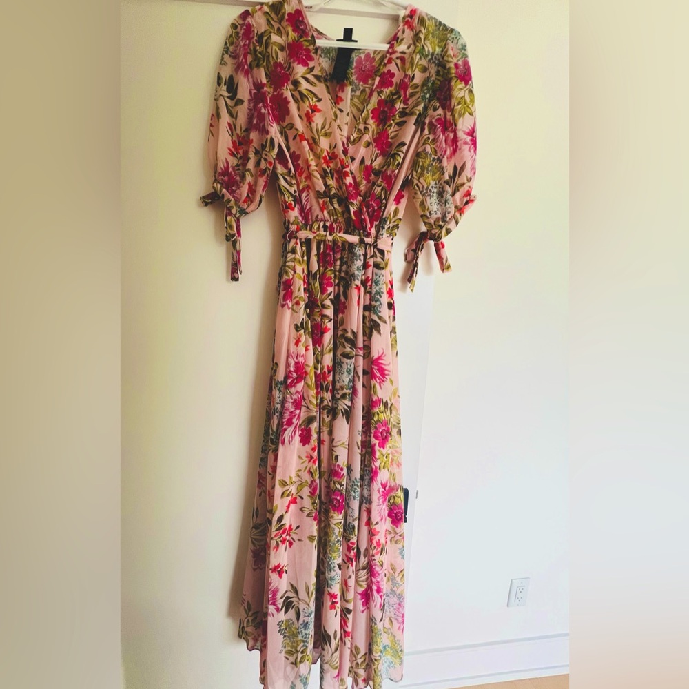 Floral Pink Maxi Dress